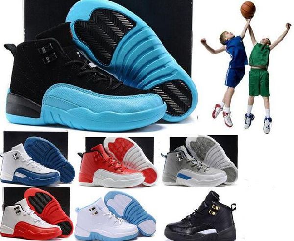 

kids 12s basketball shoes children 12s sports shoes youth boy girl basketball sneakers for sale eu28-35, Black