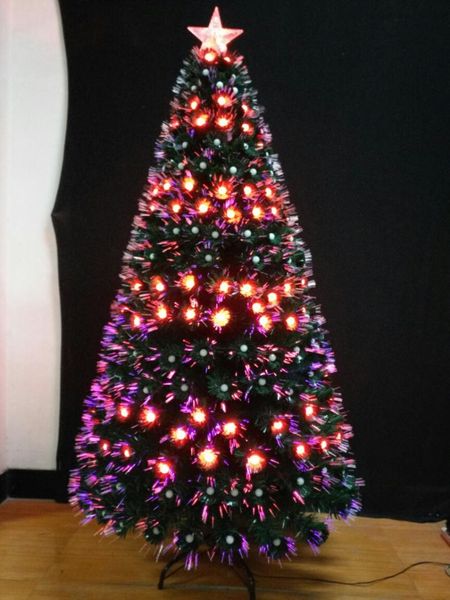 

red light christmas tree 2.1m christmas decorations for home arbol de navidad con luz led sapin de noel arbol navidad grande