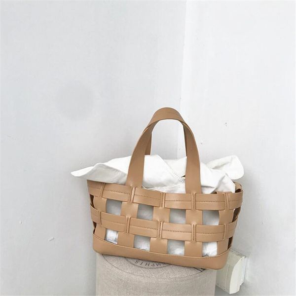 

полые бренда дизайн out сумка женщин композитные сумки кожа pu лето пляжные сумки праздник женщин woven tote сумки 2019 новый прибыл