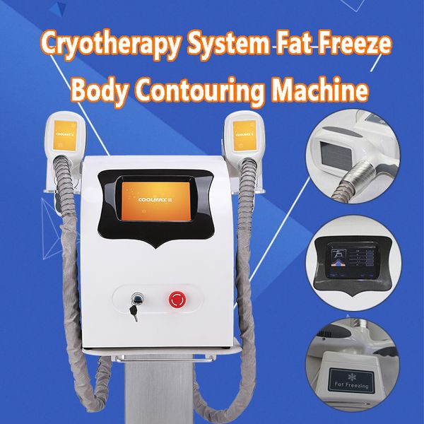 

2019 non invasive dual cold body sculpting e cool tech cryo slimming machine for salon use ce