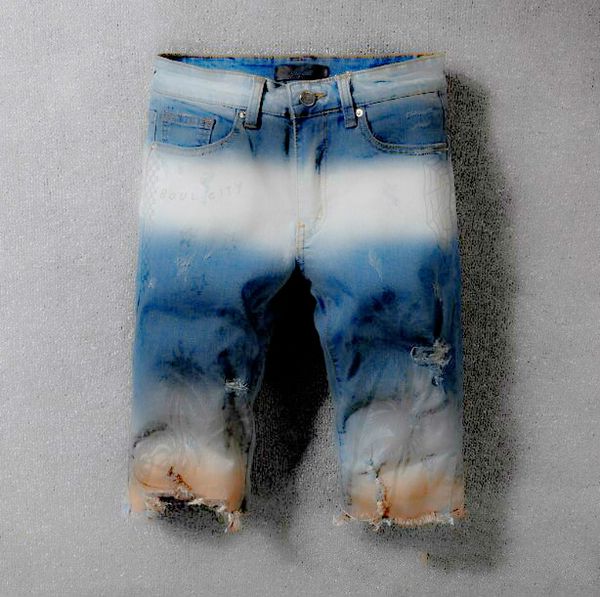 

new mens designer denim shorts hawaii beach coconut hole arn mens and womens denim shorts sellers, Blue