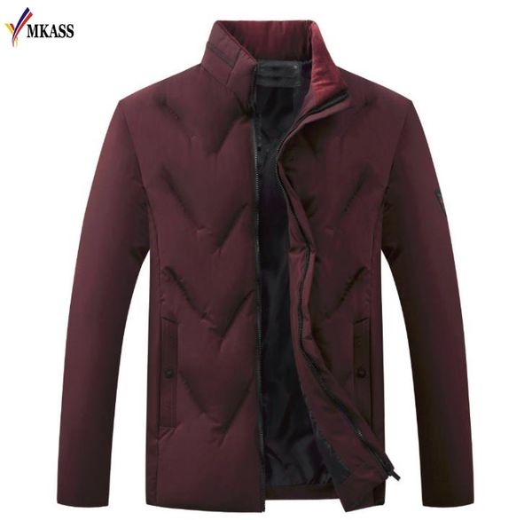 

2020 new fashion winter jackets men parka hombre quality brand warm outwear slim mens coats casual windbreak jackets men, Black