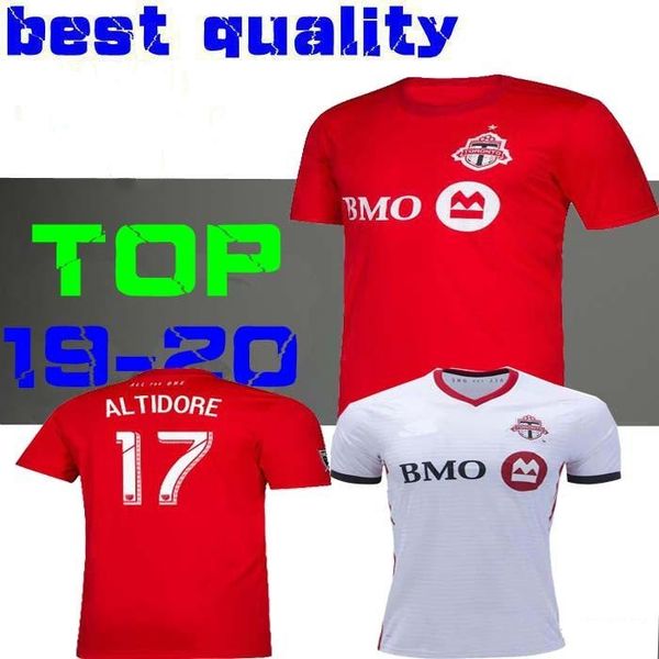 

2019 2020 toronto fc occer jer ey bradley giovinco altidore o orio 19 20 toronto home red cu tom football hirt uniform, Black;yellow