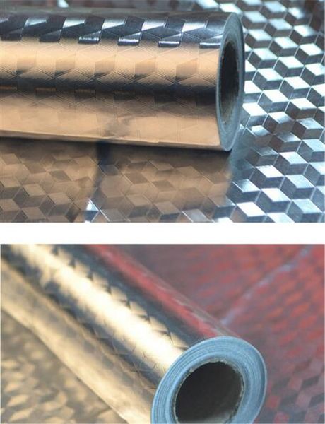 

новый дом алюминиевая фольга кухня наклейки maison украшения стикер самоклеющиеся водонепроницаемый обои для мебели 16" x 39.5