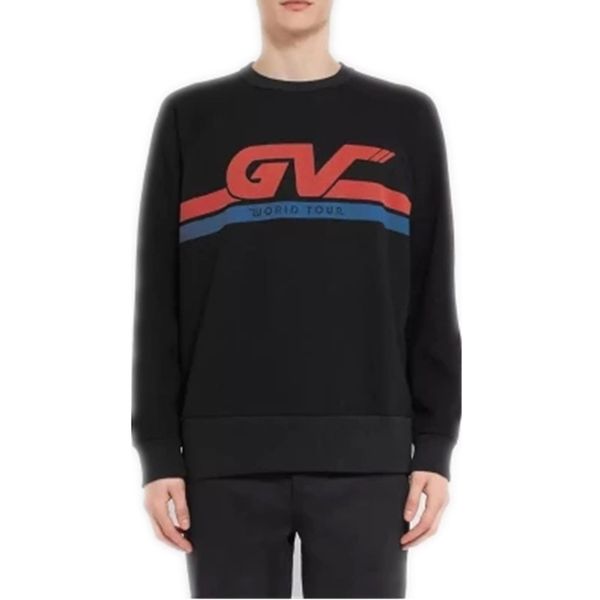 

бренд дизайнер толстовка мужской роскошный европа gv мотокросс толстовка мода натуральный felpa толстовка с gv печати мужчины женщины с капю, Black