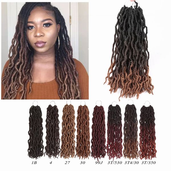 2020 3tone T4 Goddess Faux Dread Straight Gypsy Curly Ombre Wavy