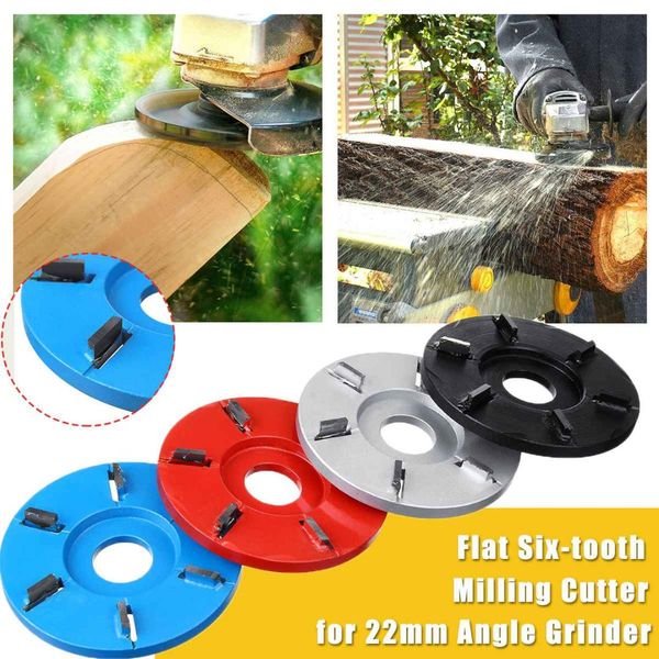 

arc/flat six-tooth plane 90mm wood carving disc tool milling cutter for 22mm bore angle grinder woodworking turbo disc grinder