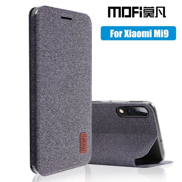 

Для Xiaomi mi 9 чехол xiaomi 9 SE откидная крышка ткань силиконовый чехол fundas MOFi оригинальн