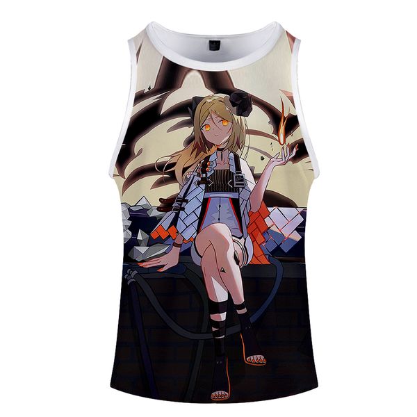 

tomorrow the ark fashion printed tank women/men summer sleeveless kpop new streetwear clothes 2019, White;black