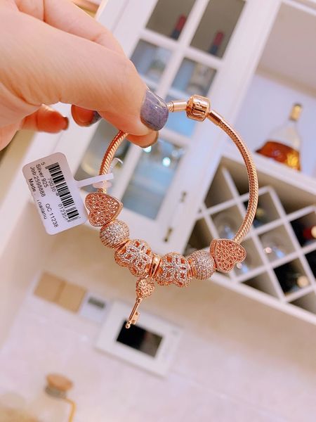 

jewelry luxury designer bracelets pandora sterling silver bracelets diamond bangle 18k gold designer love bracelets 2020 highest quality, Black