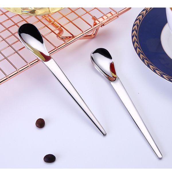 

new 304 stainless steel stirring spoon titanium-plated coffee ice cream dessert spoon small spoons