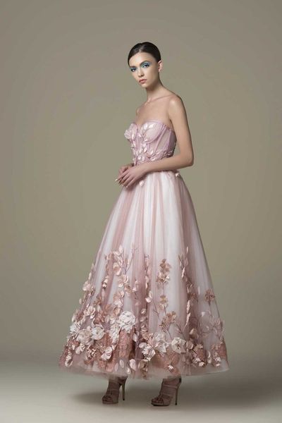 

saiid kobeisy 2019 flower prom dresses pink sweetheart a line lace evening dresses arabic cocktail party gowns homecoming dress, Black
