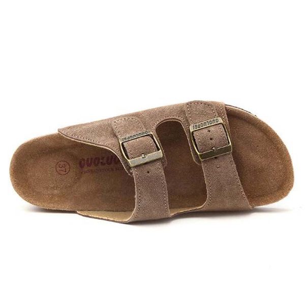 

dals flat sandals platform casual beach slippers cork slippers ing, Black