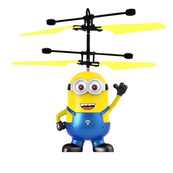 

new induction flying toy cartoon doll flying fairy suspended luminous crystal ball helicopter induction plane as children's toys