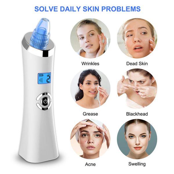 

electric vacuum blackhead removal machine lcd suction nose acne comedo pimple remover facial deep cleansing tool
