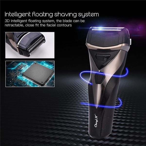 

professional electric reciprocating blade shaver rechargeable razor face beard trimmer strong power shaving machine for men 45