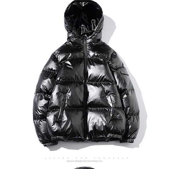 

mens jacket reflective windbreaker cotton insize fashion eu style slim for men women jacket winter warm thick coats zipper jackets hooded