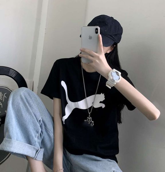 

women designer t shirts brand tees pattens color letters printed short sleeves pattern style luxury men women large t shirts, White