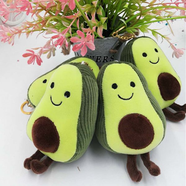 

cute small avocado plush toy keychain bag clothes pendant stuffed doll for children girl