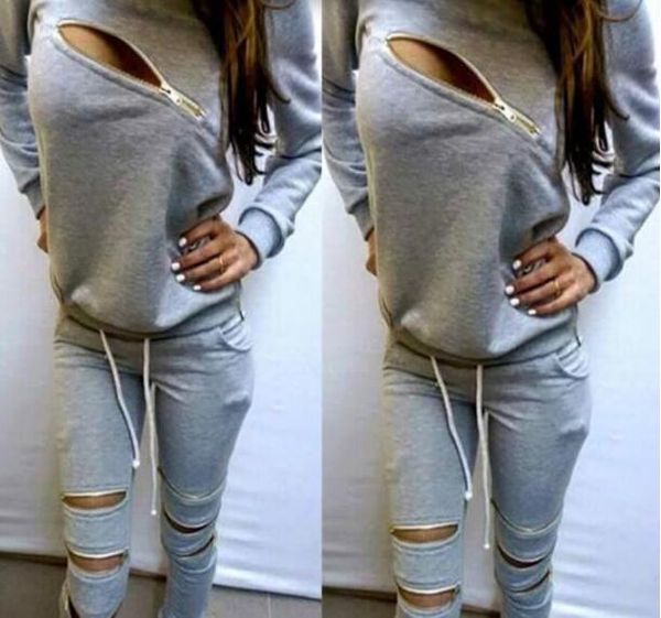 

2018 new style letters printed tracksuits leisure suits, sportswear squares printed with sleeves and #9015, Gray