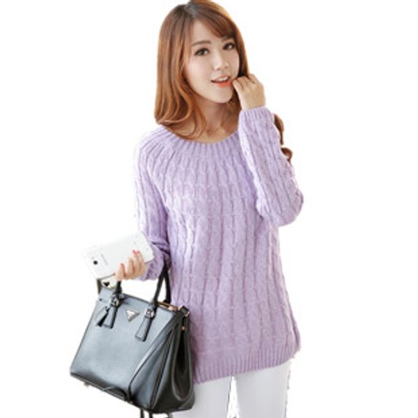 

2020 poncho regular standard o-neck full none solid loose sale new style winter / autumn long-sleeve sweater women pullovers, White;black