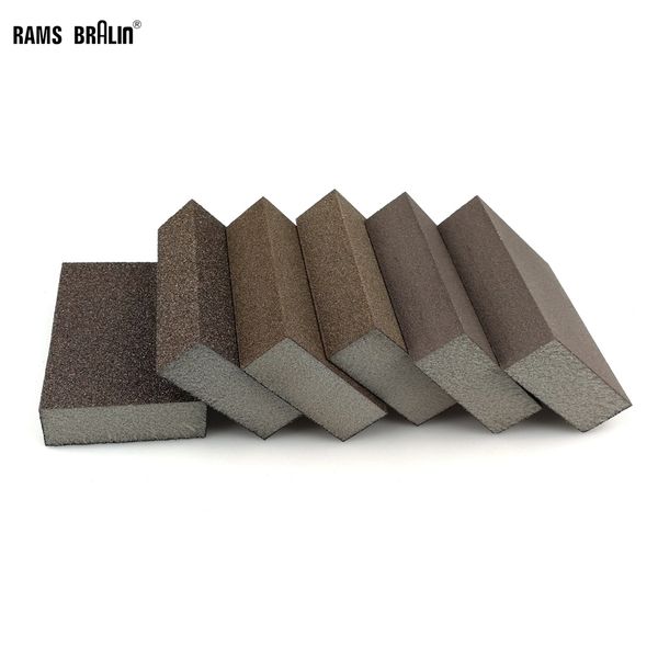 

20 pieces sanding sponge block abrasive foam pad for wood wall kitchen cleaning hand grinding