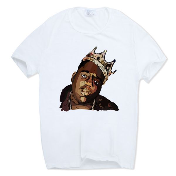 

rapper notorious b.i.g. biggie smalls tupac 2pac t-shirt 3d printed women/men summer short sleeve t-shirt casual k596, White;black