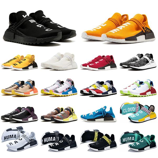 

with socks human race men women running shoes black yellow laces nerd triple black sport designer shoes sneakers mens trainers