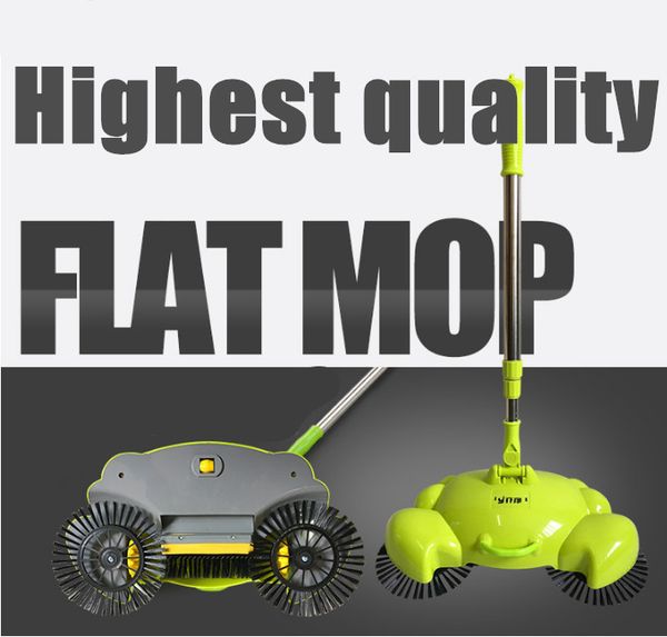 

household hand push magic automatic sweeping robot vacuum cleaner 360 rotate portable sweeper broom dustpan and trash bin 3 in 1