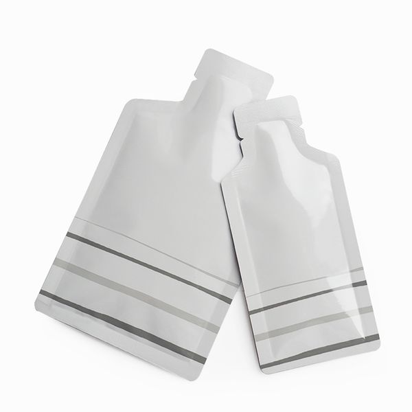 

200 шт. белая бутылка форма открытого дна алюминиевый мешок чистого металла майлара мешки упаковки термосварка мед мед жидкая мешок