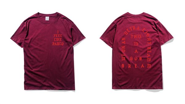 

2018 весна и лето мода футболка дедушка kanye west взрыва модели четырехцветный прилив бренд мужская футболка wgtx79, White;black