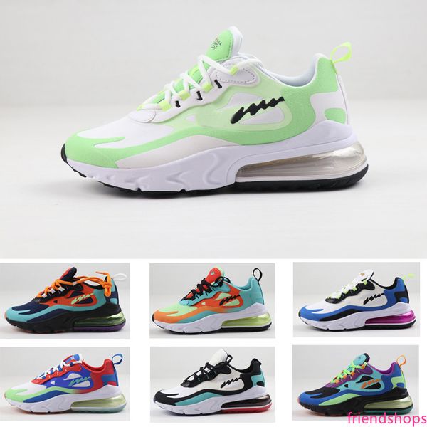 

2020 new v2 wavy line react run sneaker running shoes sport for women men air sole shoes euro size 36-45