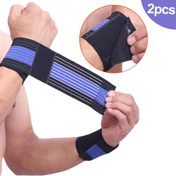 

2 pcs weight lifting sports wristband gym fitness wrist wraps bandage training brace safety hands bands xr-hot