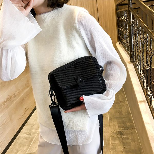 

ocardian handbag simple women solid canvas shoulder bag female fashion trend versatile messenger bag dropship may7