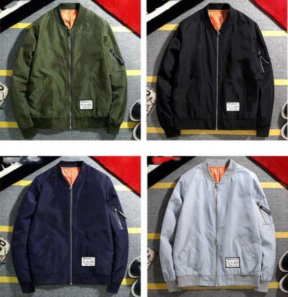 

горячие продажи мужчины тонкие куртки повседневные пальто стенд воротник бомбардировщик куртки бейсбольная форма студент тонкий ветрозащитны, Black;brown