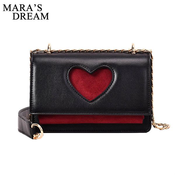 

mara's dream bags for women 2019 famous velour heart chain flap shoulder bags female girls messenger crossbody bag sac a main