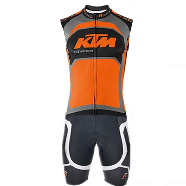 

Мужчины Pro KTM команды триатлон костюм без рукавов Велоспорт Одежда Комбинезон ком