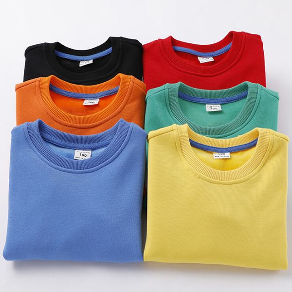 

2019 fashion children plus velvet sweater baby boys girls fall winter wear baby thick roupases children's sweatshirt selling, Black