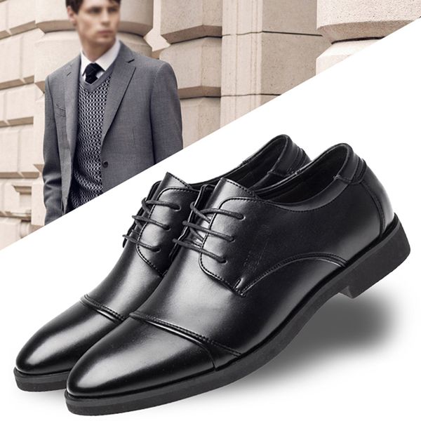 

new fashion soft leather dress shoes for men causal flats men's oxford shoes low oxfords men business black