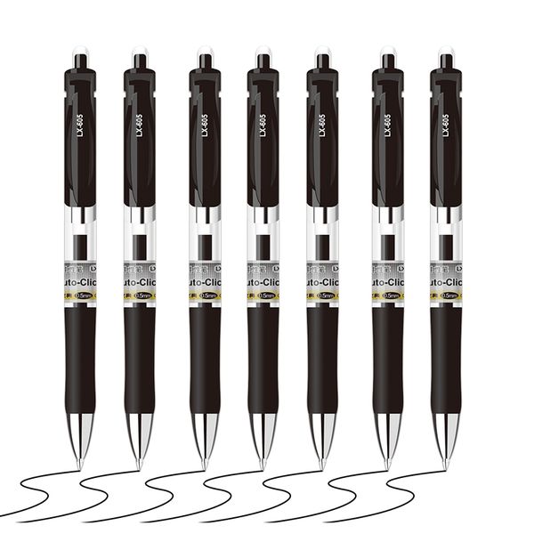 

gel pens special offer /12pcs press pen 0.5mm black carbon 605-k35 signing