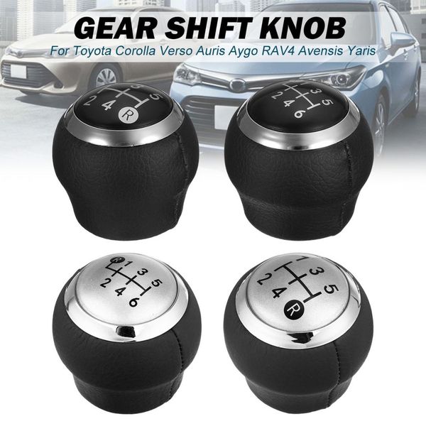 

5/6 speed car mt gear shift knob lever shifter stick head for corolla verso auris aygo rav4 avensis yaris