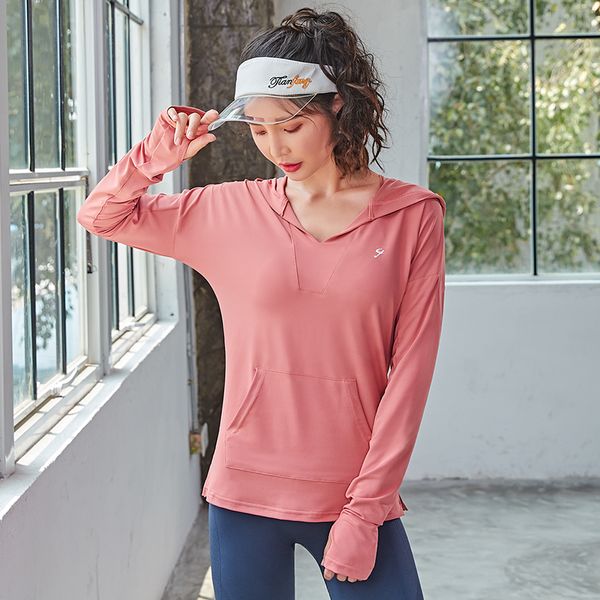 

yoga outfits women shorts fitness clothing t-shirt sport sportswear t shirt long sleeve, White;red