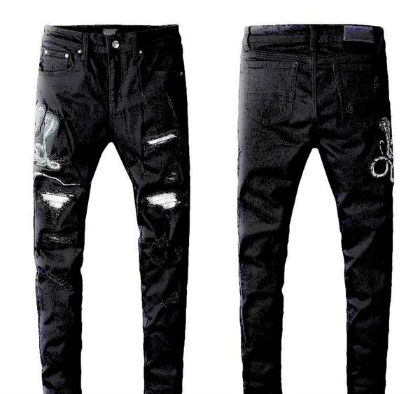 

2019 бренд мужских рваные джинсы локомотивных тонкая локомотивные мужских джинсы мода arn37 дизайнера хип-хоп мужских джинсы высокого качест, Blue