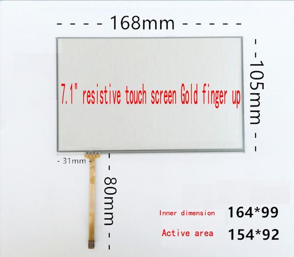 

7.1 inch 4-wire resistive touch screen kunlun state tpc7062td/kt/kx industrial industrial computer screen 168*105 car
