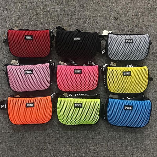

Pink letter houlder bag fanny pack wai t bag me enger bag fa hion beach bag 9 color