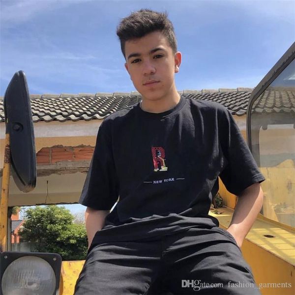 

19ss city arc tee rainbow urban landmarks summer t shirt casual cotton women box logo mens designer t shirt short sleeve size s-xl