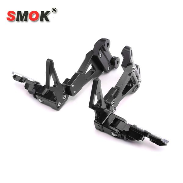 

подножка для cb650f cbr650f 2014 2015 2016 2017 2018 мотоцикл cnc алюминиевого сплава заднее наборы rearset для ног колышки