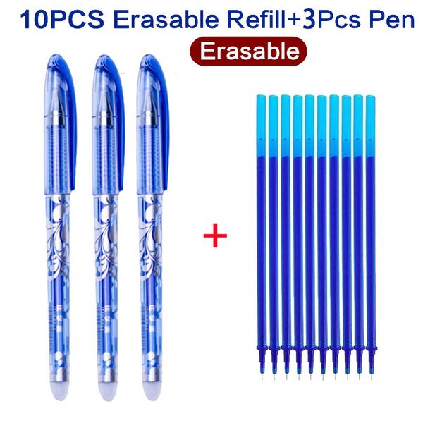 

gel pens 13pcs/set 0.5mm black/blue ink erasable pen magical writing neutral