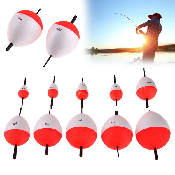 

10pcs/60g fishing floating float eps sea fish float set 2g-50g with sticks pesca fishing fish tackle tool 19.5*14*6cm
