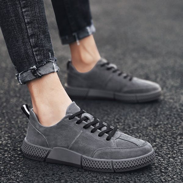 

men's winter fashion shoes men's casual students korean version of fashion joker shoes 2018 new special price of mail, Black